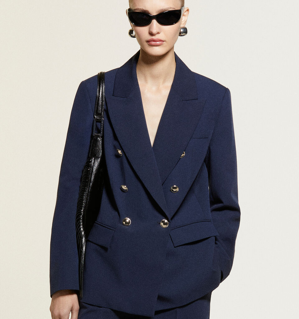 Blazer blu scuro con bottoni gold - blazer da donna - Blu Scuro | Sisley image number 7